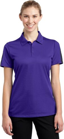 SPORT-TEK Men's PosiCharge Active Textured Colorblock Polo in Kuwait