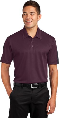 SPORT-TEK Men's PosiCharge Active Textured Colorblock Polo in Kuwait