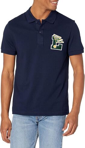 Lacoste Men's Short Sleeve Varsity L Regular Fit Polonon Deal in Kuwait
