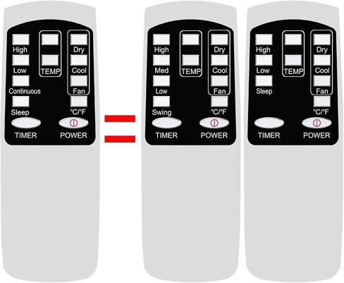 RCECAOSHAN Replacement for SereneLife Portable Air Conditioner Remote Control SLPAC10 SLPAC8 SLACHT108 SLACHT128 SLPAC12.5 SLPAC125 in Saudi Arabia