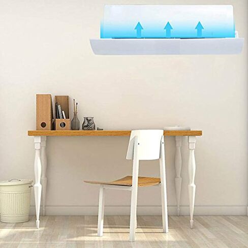 AkoMatial Adjustable Anti Direct Blow Air Conditioner Deflector Wind Shield Baffle Board Wall Air Conditioners Accessories in Saudi Arabia