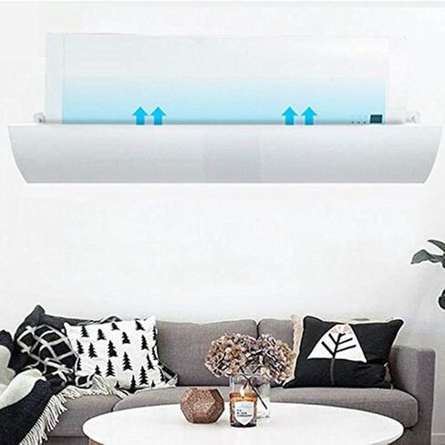 AkoMatial Adjustable Anti Direct Blow Air Conditioner Deflector Wind Shield Baffle Board Wall Air Conditioners Accessories in Saudi Arabia