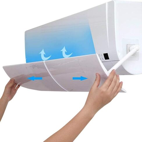 AkoMatial Adjustable Anti Direct Blow Air Conditioner Deflector Wind Shield Baffle Board Wall Air Conditioners Accessories in Saudi Arabia