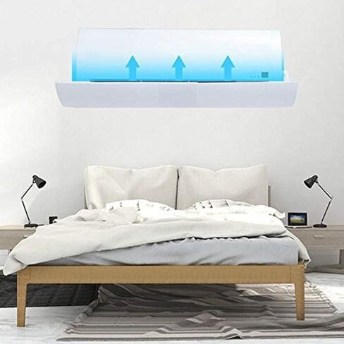 AkoMatial Adjustable Anti Direct Blow Air Conditioner Deflector Wind Shield Baffle Board Wall Air Conditioners Accessories in Saudi Arabia