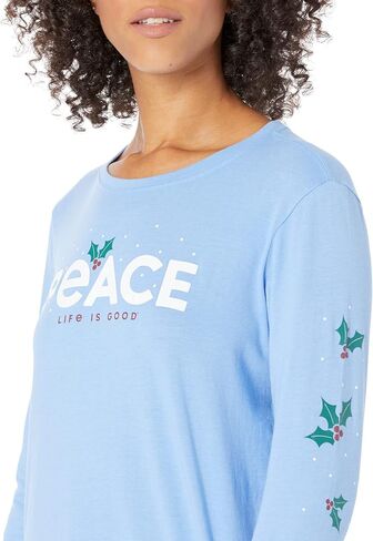 تي شيرت Life is Good Peace Mistletoe بأكمام طويلة Crusher-Lite™ in Saudi Arabia