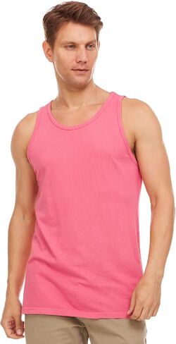 Pure Essence 2 Pack Garment Dyed Tank Tops for Men - Casual T-Shirts Ideal for Gym, Workout, Jogging, Beach, or Everyday Wear in Saudi Arabia
