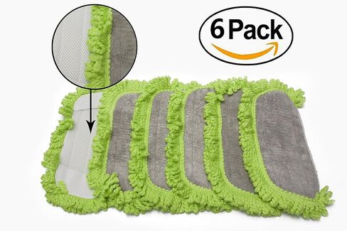 LTWHOME Washable Microfiber Replacement Pads Fit for Dirt Devil Vac, Compare to Part AD51005 (Pack of 6) in Kuwait