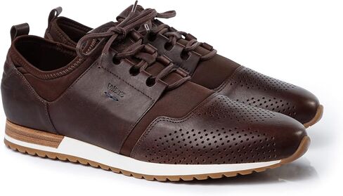 VELEZ Leather Sneakers for Men - Business Casual Dress Shoes - Lace-Up Fashion Tennis in Saudi Arabia
