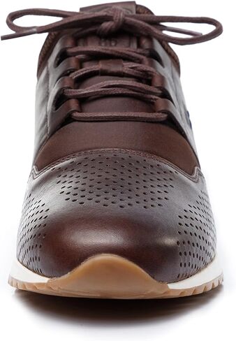VELEZ Leather Sneakers for Men - Business Casual Dress Shoes - Lace-Up Fashion Tennis in Saudi Arabia