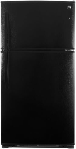 Kenmore Top-Freezer Refrigerator with Ice Maker and 21 Cubic Ft. Total Capacity, Black in Saudi Arabia