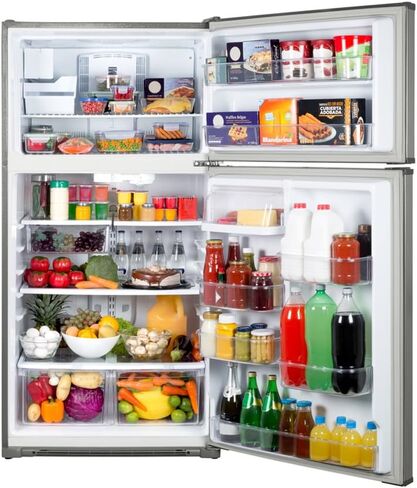 Kenmore Top-Freezer Refrigerator with Ice Maker and 21 Cubic Ft. Total Capacity, Black in Saudi Arabia