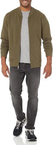 Goodthreads Men's Standard Fleece Bomber in Saudi Arabia