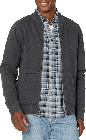 Goodthreads Men's Standard Fleece Bomber in Saudi Arabia