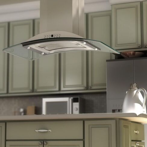 Z Line GL9i-30 Stainless Steel and Glass Island Mount Range Hood, 30-Inch in Saudi Arabia