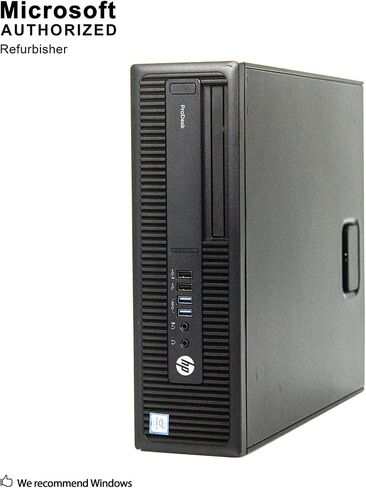 HP ProDesk 600 G2 Small Form Factor PC, Intel Core Quad i5 6500 up to 3.6 GHz, 12GB DDR4, 1TB SSD, WiFi, BT 4.0, DVDRW, VGA, DP, Windows 10 64-Multi-Language Support English/Spanish/French (Renewed) in Saudi Arabia
