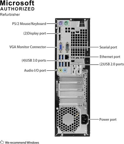 HP ProDesk 600 G2 Small Form Factor PC, Intel Core Quad i5 6500 up to 3.6 GHz, 12GB DDR4, 1TB SSD, WiFi, BT 4.0, DVDRW, VGA, DP, Windows 10 64-Multi-Language Support English/Spanish/French (Renewed) in Saudi Arabia