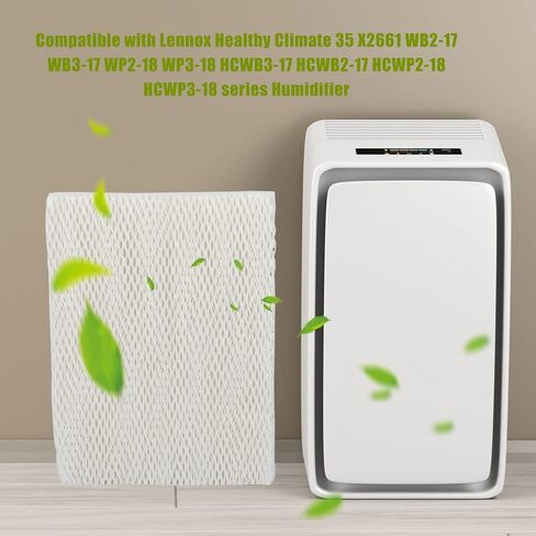 HIFROM 4Pack Replacement Humidifier Wick Filters Compatible with Lennox Healthy Climate 35 X2661 WB2-17 WB3-17 WP2-18 WP3-18 HCWB3-17 HCWB2-17 HCWP2-18 HCWP3-18 Series Humidifier in Saudi Arabia
