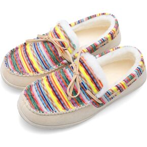 شبشب Scurtain للبالغين من الجنسين، شبشب بدون كعب من الجلد السويدي للنساء والرجال، مبطن بالفراء الدافئ in Kuwait