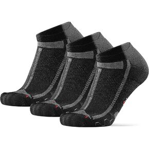 DANISH ENDURANCE Low-Cut Long Distance Running Socks, Sweat Wicking, Cushioned & Anti-Blister, for Men & Women, 3 & 5-Pack