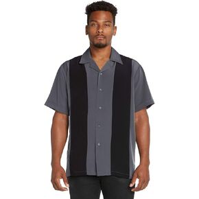 9 Crowns Men's Retro Bowling Bahama Camp Button-Down Shirt in Kuwait