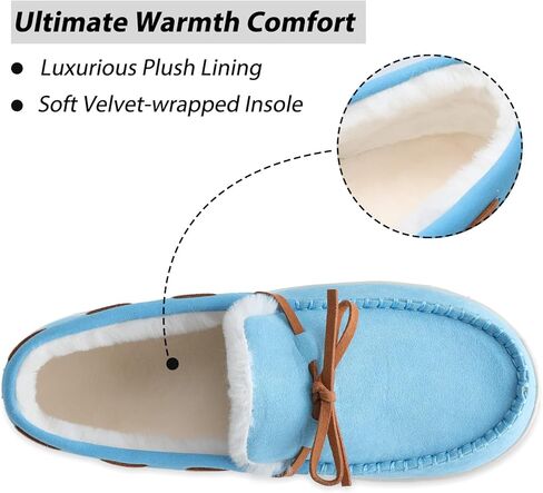 شبشب Scurtain للبالغين من الجنسين، شبشب بدون كعب من الجلد السويدي للنساء والرجال، مبطن بالفراء الدافئ in Kuwait