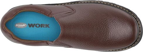 Dr. Scholl's Shoes Men's Winder II Work Shoe, Brown Tumbled Leather, 8.5 Wide US in Saudi Arabia