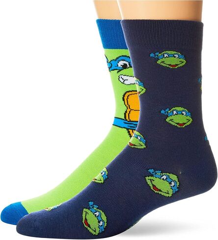 Teenage Mutant Ninja Turtles Men's 2 Pack Crew Socks in Saudi Arabia