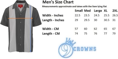 9 Crowns Men's Retro Bowling Bahama Camp Button-Down Shirt in Kuwait