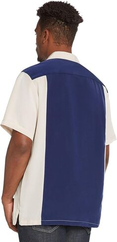 9 Crowns Men's Retro Bowling Bahama Camp Button-Down Shirt in Kuwait