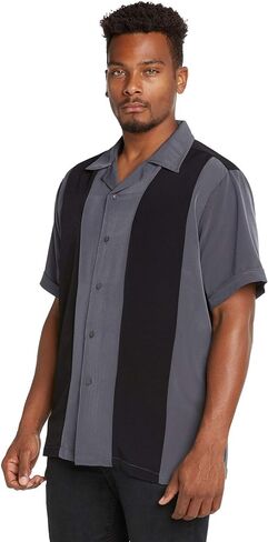 9 Crowns Men's Retro Bowling Bahama Camp Button-Down Shirt in Kuwait