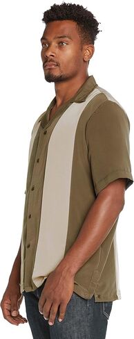 9 Crowns Men's Retro Bowling Bahama Camp Button-Down Shirt in Kuwait