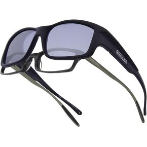 Yamba JP Fitovers - Satin Black - Grey Lens (YM001) in Kuwait