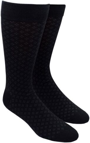 Speckled Black Cotton Blend Dress Socks, One Size in Saudi Arabia