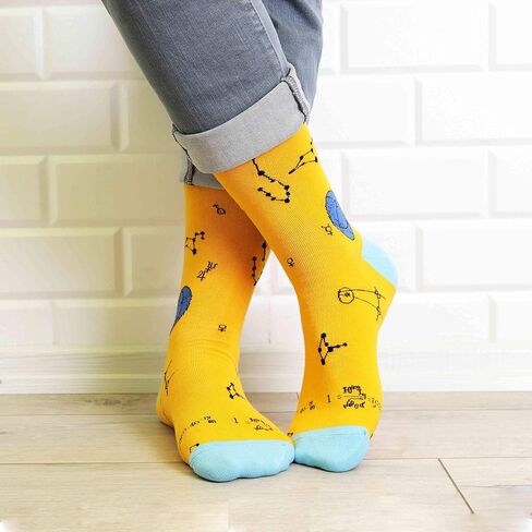CitySokken Fun Socks for Men - Crew Socks Mens Dress Socks Colorful - Funny Mens Socks 4 Pack in Kuwait