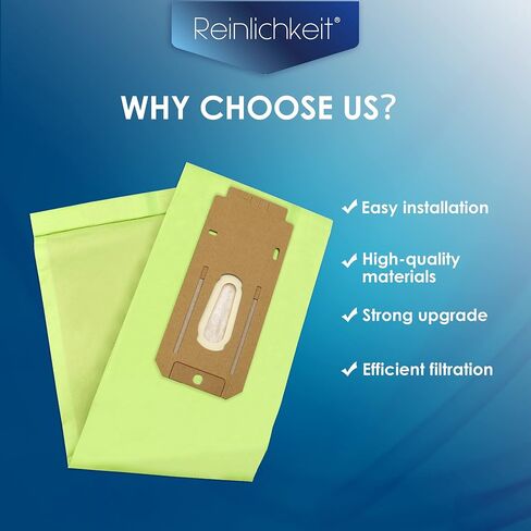Reinlichkeit 1 Pack（8 Bags）Vacuum Cleaner Bags For Oreck type CC vacuum bags,XL.Fit All Oreck XL Upright Vacuum in Saudi Arabia