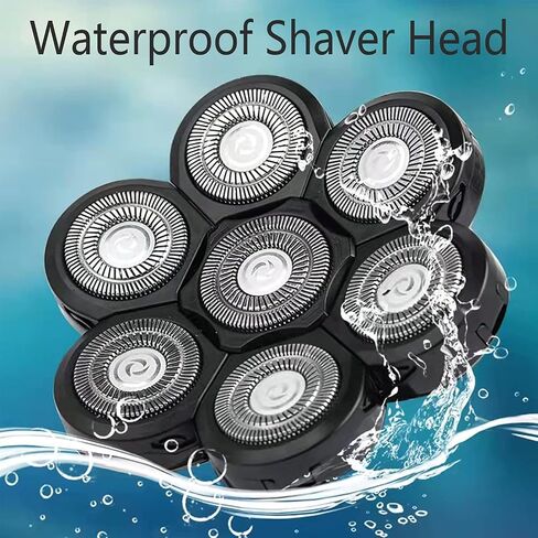 Roziaplus 7D Electric Shavers Replacement Heads Bald Replacement Heads Razor Blades Electric Replacement Heads for Electric Razors Head Shaver Replacement Blade Bald Head Shavers for Men in Saudi Arabia