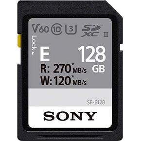 سوني الفئة E SDXC UHS-II بطاقة 64 جيجا، V30، CL10، U3، Max R270MB/S، W70MB/S (SF-E64/T1) in Saudi Arabia