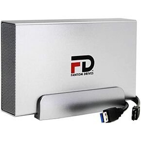 قرص صلب خارجي سعة 8 تيرابايت DVR مزود بكابل USB 3.0 وeSATA (يأتي مع كبل USB وeSATA - يدعم DirecTV، فضي (DVR8KEUS) من Fshade Drives in Kuwait