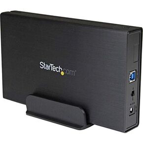 StarTech.com 3.5 بوصة أسود ألومنيوم USB 3.0 خارجي SATA III SSD/HDD مع UASP لSATA 6Gbps - 3.5 بوصة SATA Hard Drive Enclosure (S3510BMU33) in Kuwait
