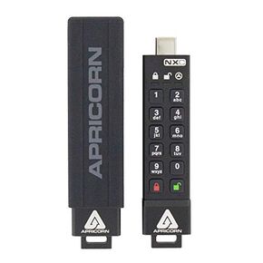 محرك أقراص Aegis الآمنة 4GB من Apricorn 3 NXC 256-Bit مشفر بالأجهزة USB 3.2 من النوع C ، FIPS 140-2 مستوى 3 مصادق عليه (ASK3-NXC-4GB) in Kuwait