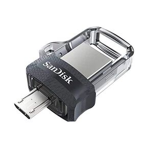 محرك الأقراص SanDisk Ultra Dual Drive m3.0 لأجهزة Android وأجهزة الكمبيوتر - microUSB، USB 3.0 in Kuwait