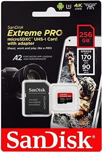 SanDisk Extreme 64GB microSD, microSDHC, microSDXC, 4K UHD- SDSQXA2-064G-GN6MA, A1/A2 in Kuwait