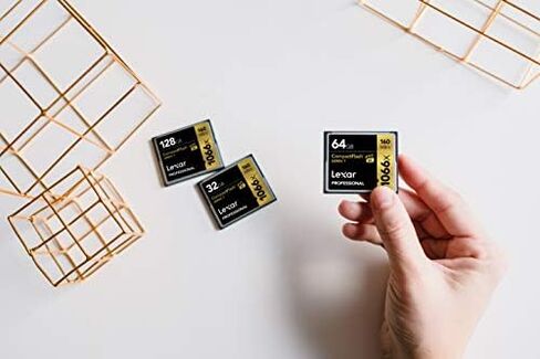 Lexar Professional 1066x 64GB (2-Pack) CompactFlash Card, Up to 160MB/s Read, for Professional Photographer, Videographer, Enthusiast (LCF64GCRBNA10662) in Saudi Arabia