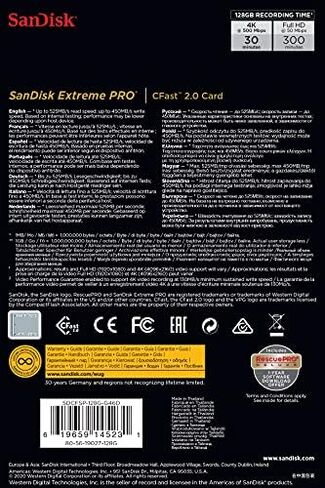 بطاقة الذاكرة سانديسك اكستريم برو سي فاست 2.0 سعة 256 جيجابايت - SDCFSP-256G-G46D in Kuwait