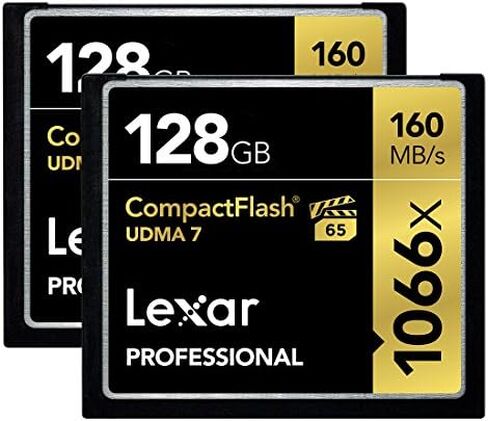 Lexar Professional 1066x 64GB (2-Pack) CompactFlash Card, Up to 160MB/s Read, for Professional Photographer, Videographer, Enthusiast (LCF64GCRBNA10662) in Saudi Arabia
