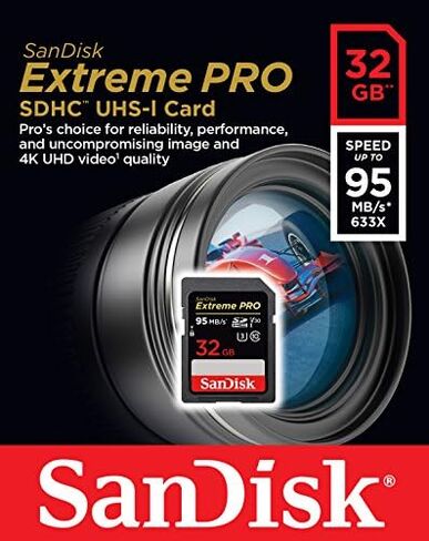 SanDisk 64GB Extreme PRO SDXC UHS-I Card - C10, U3, V30, 4K UHD, SD Card - SDSDXXY-064G-GN4IN in Saudi Arabia