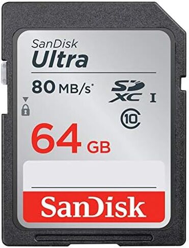 بطاقة ذاكرة سانديسك الترا 16 جيجابايت فئة 10 SDHC UHS-I بسرعة تصل إلى 80 ميجابايت/ثانية (SDSDUNC-016G-GN6IN) in Kuwait
