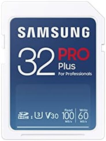 بطاقة ذاكرة SD كاملة الحجم من سامسونج PRO Plus SDXC سعة 256 جيجابايت مع محول، تدعم فيديو 4K UHD، وتوسيع التخزين لمحترفي الوسائط الرقمية والمصورين، MB-SD256K/AM in Saudi Arabia