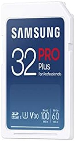 بطاقة ذاكرة SD كاملة الحجم من سامسونج PRO Plus SDXC سعة 256 جيجابايت مع محول، تدعم فيديو 4K UHD، وتوسيع التخزين لمحترفي الوسائط الرقمية والمصورين، MB-SD256K/AM in Saudi Arabia