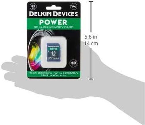 ديلكين ديفايسز بطاقة ذاكرة 256 جيجابايت POWER SDXC UHS-II (V90) (DDSDG2000256) in Kuwait
